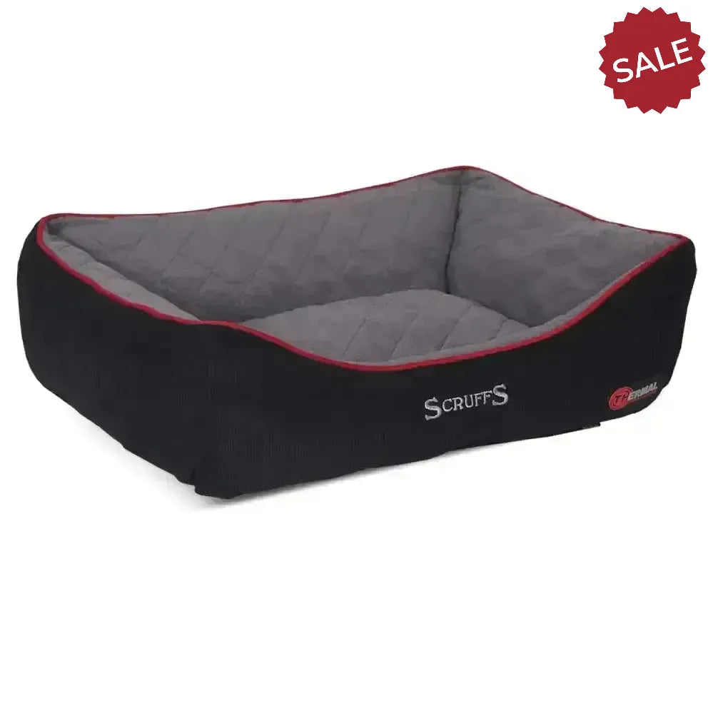 Scruffs Thermal Box Bed Small Black Dog Beds