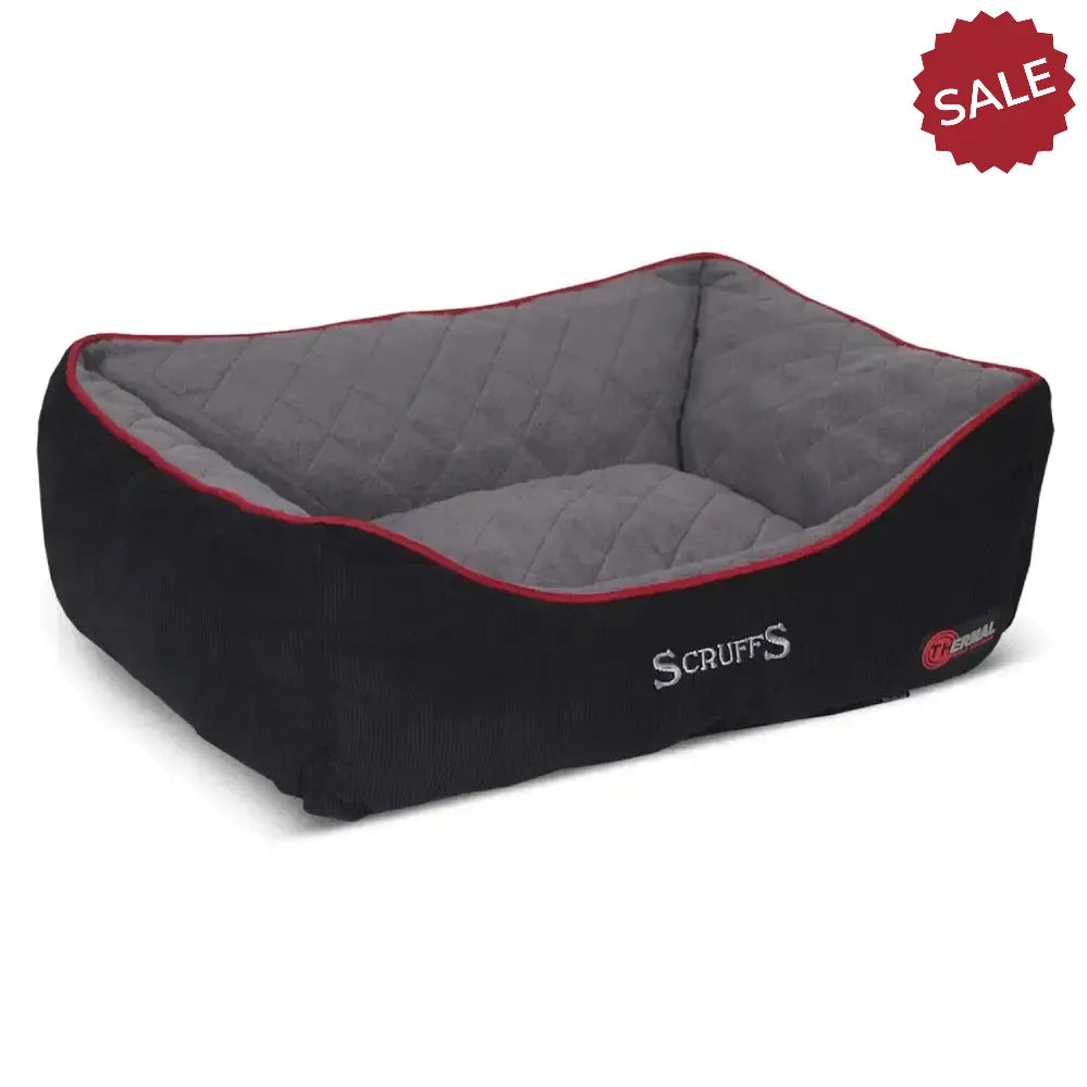 Scruffs Thermal Box Bed Small Black Dog Beds