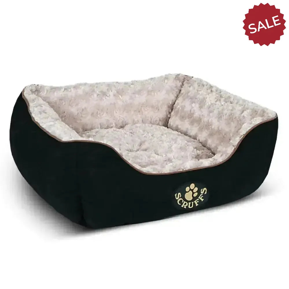 Scruffs Wilton Box Bed Small Black Dog Beds