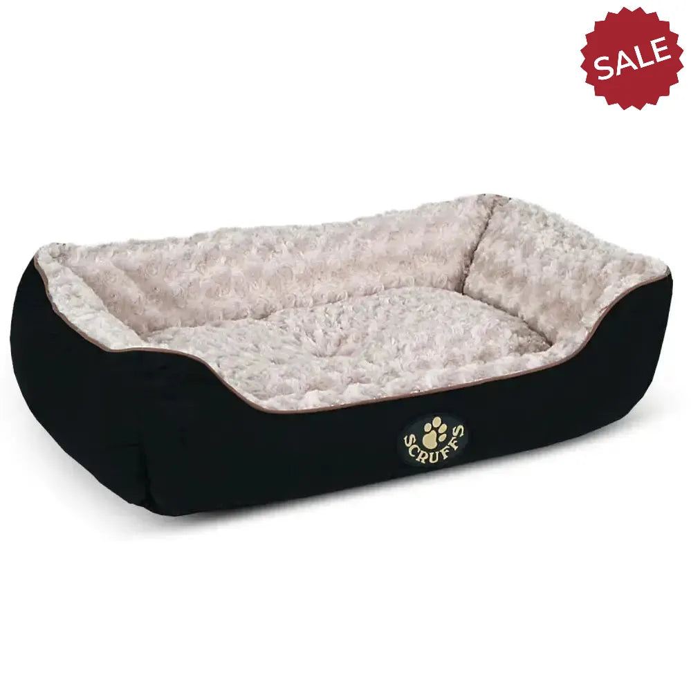 Scruffs Wilton Box Bed Small Black Dog Beds