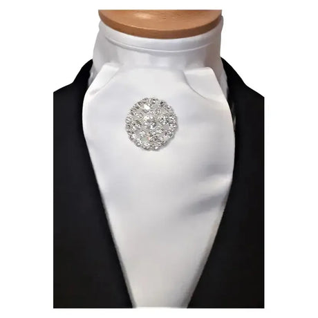 ShowQuest Estelle Stock White Ready-Tied Stocks