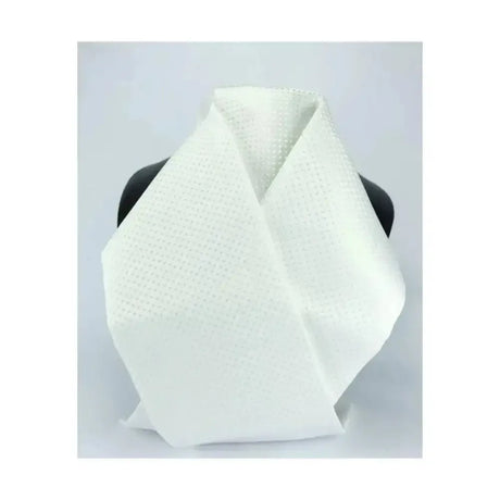 ShowQuest Tied Devises Looped Neck Stock White Ready-Tied Stocks