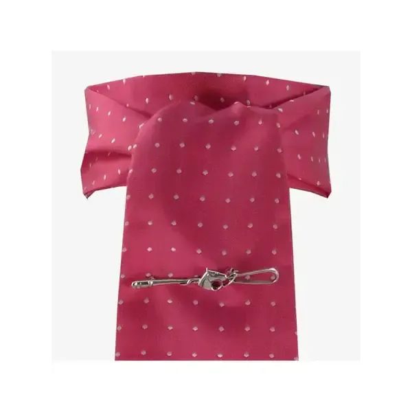 Showquest Untied Stocks Pin Spot Fuchsia / White Traditional Riding Stocks