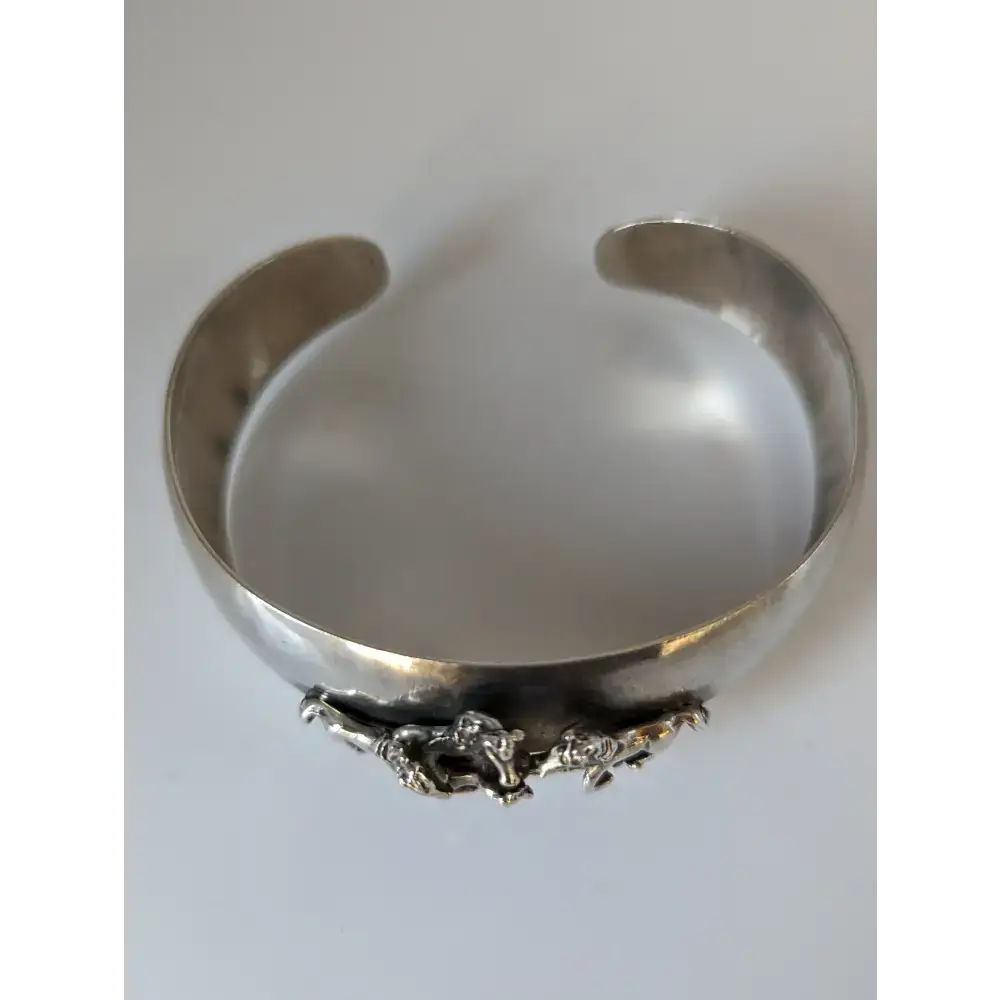 Silver Steed 3D Herd Bangle Bangle