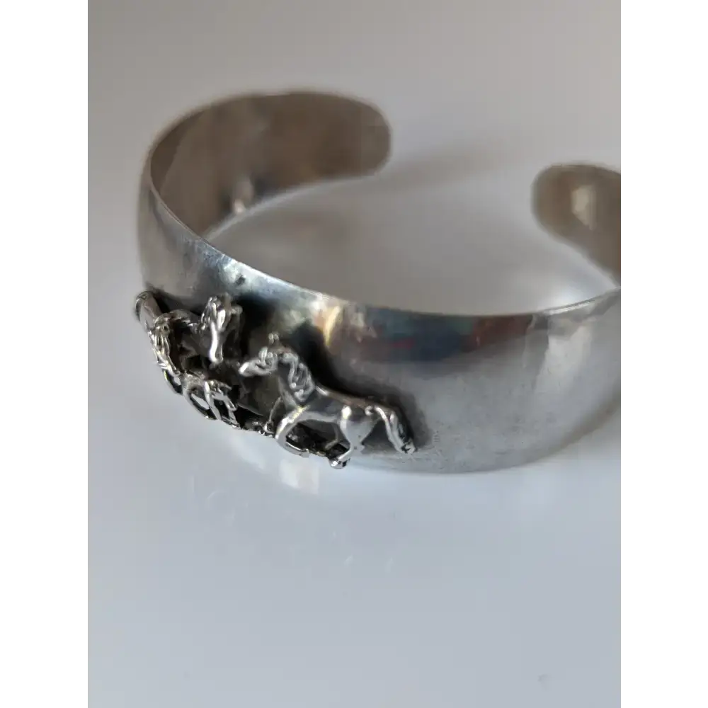 Silver Steed 3D Herd Bangle Bangle