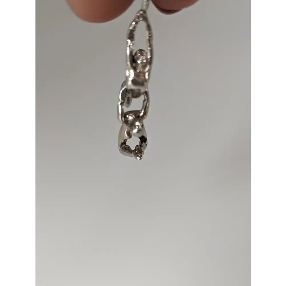 Silver Steed Acrobats Silver Pendant Charms