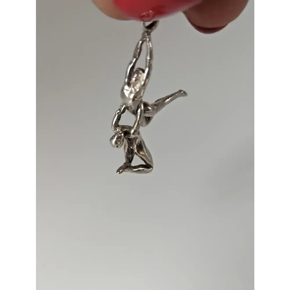 Silver Steed Acrobats Silver Pendant Charms