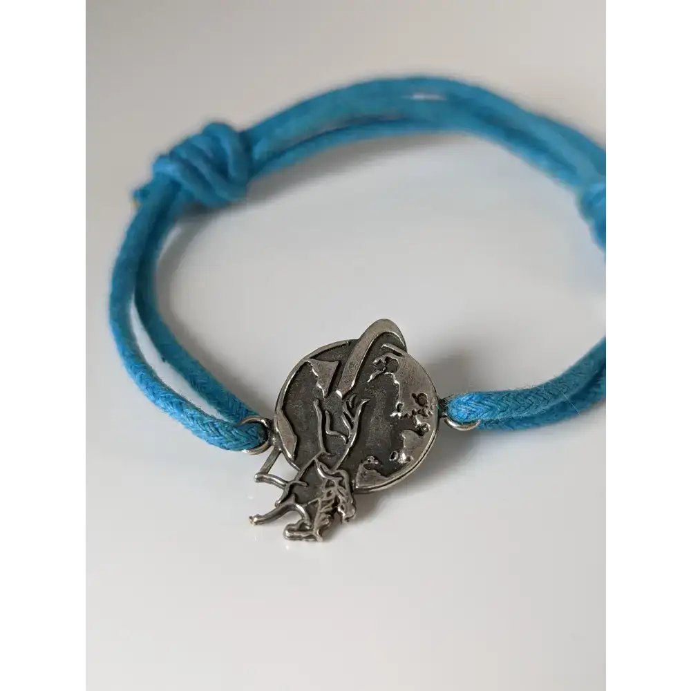 Silver Steed Around the World Bracelet Blue Bracelets