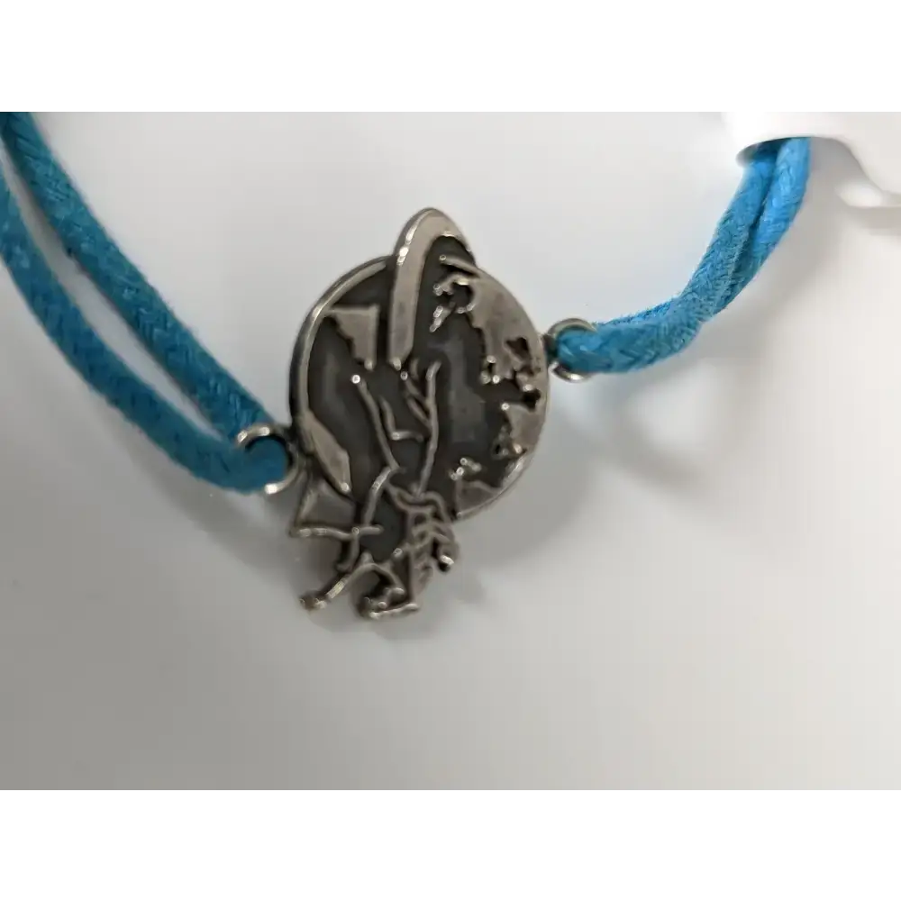 Silver Steed Around the World Bracelet Black Bracelets