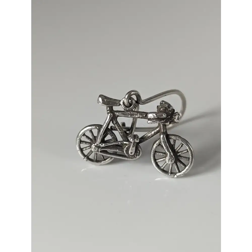 Silver Steed Bicycles Dropped Earrings Earrings