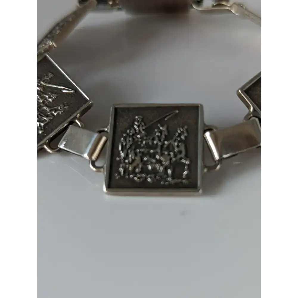 Silver Steed Carriage Driving Silver Bracelet Bracelets