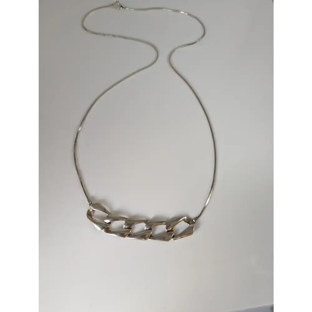 Silver Steed Chain Link Necklace Necklaces