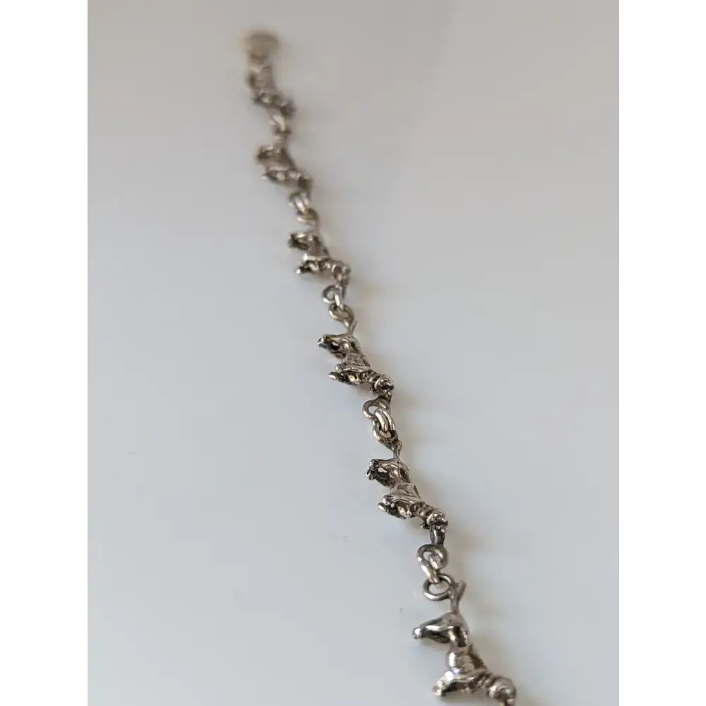 Silver Steed Dachshund Silver Bracelet Bracelets