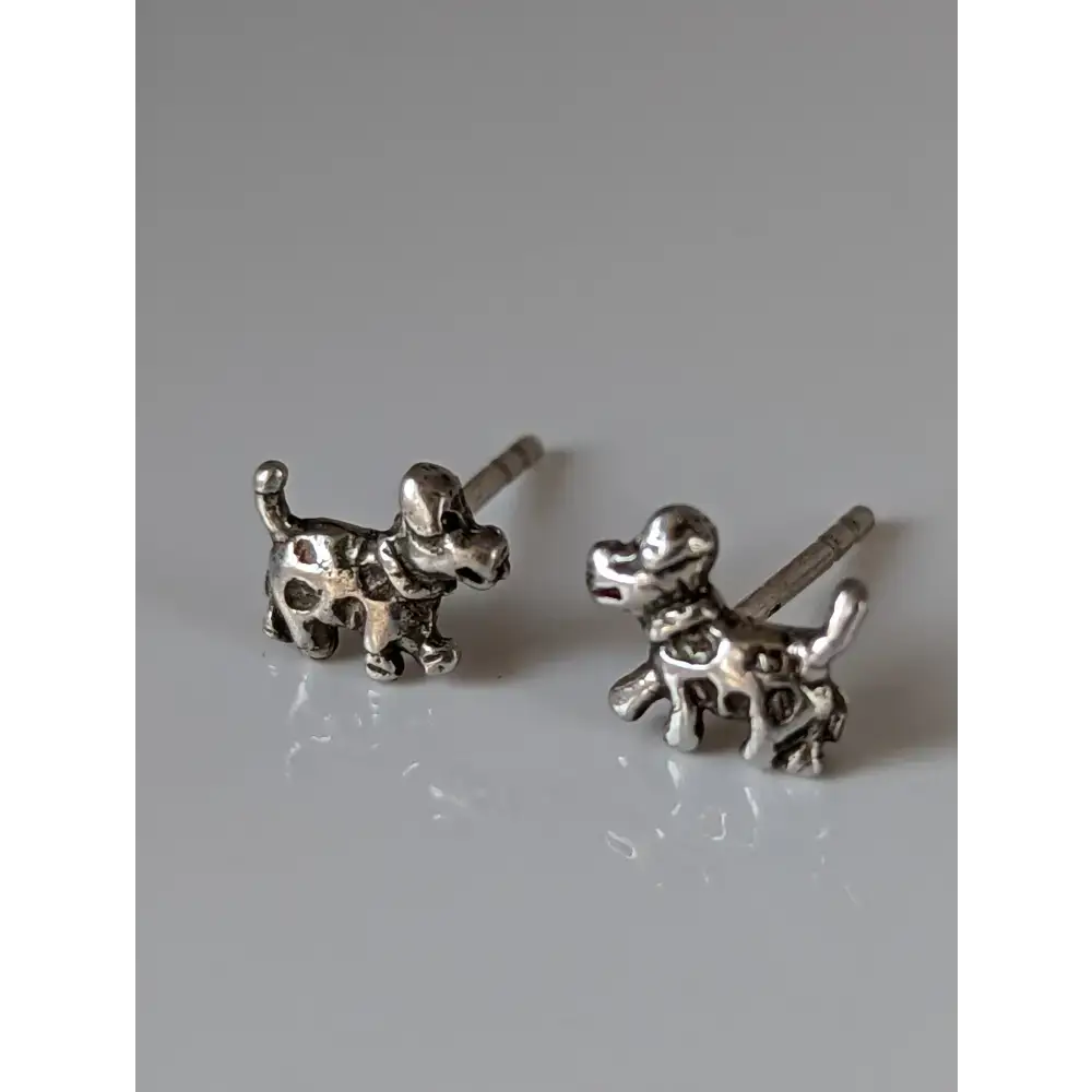 Silver Steed Dalmation Silver Stud Earrings Earrings