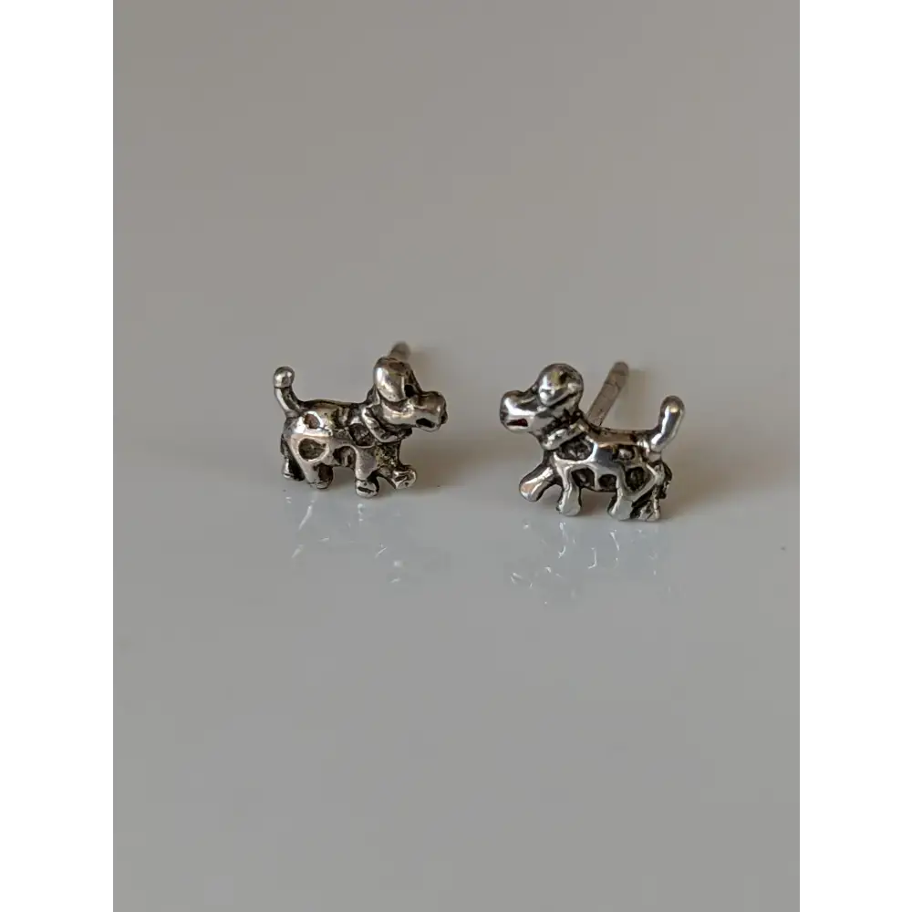 Silver Steed Dalmation Silver Stud Earrings Earrings