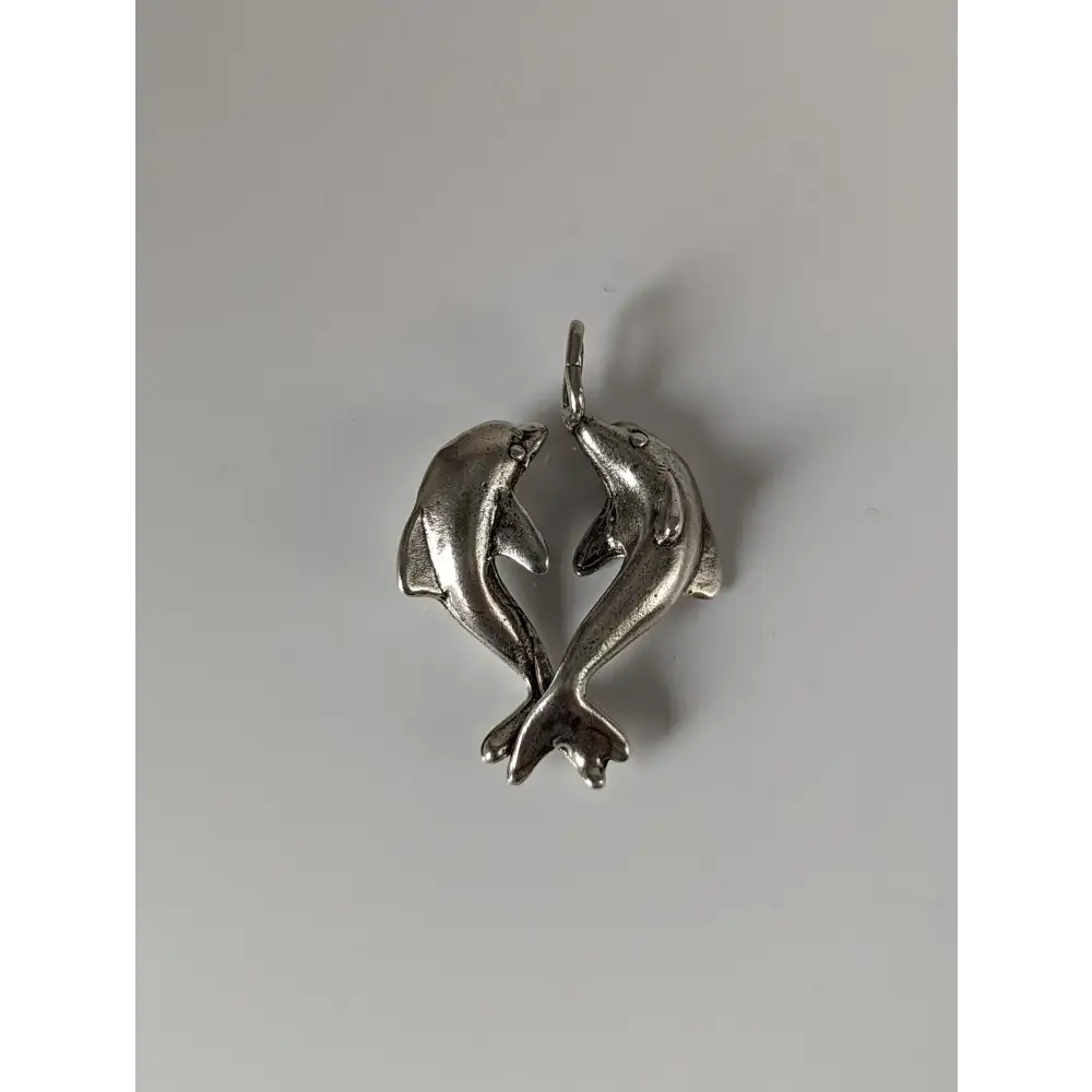 Silver Steed Dancing Dolphins Silver Pendant Pendant