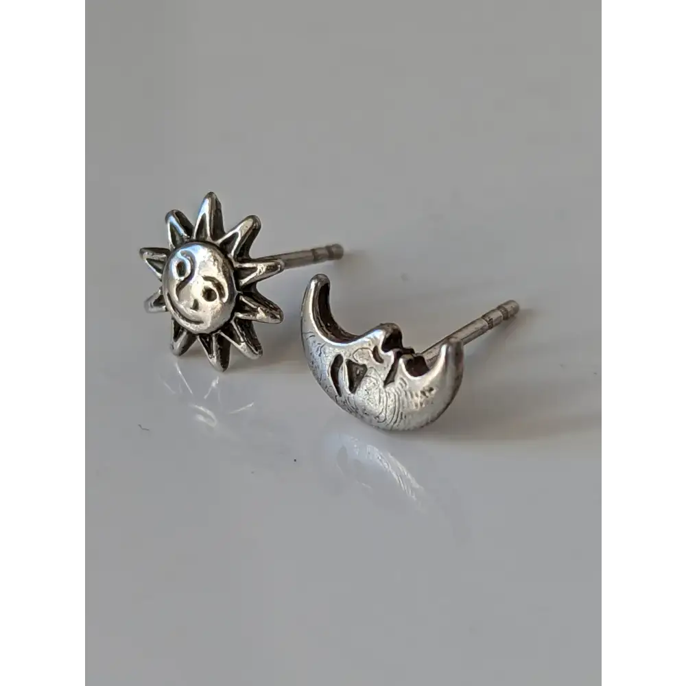 Silver Steed Day & Night Stud Earrings Earrings