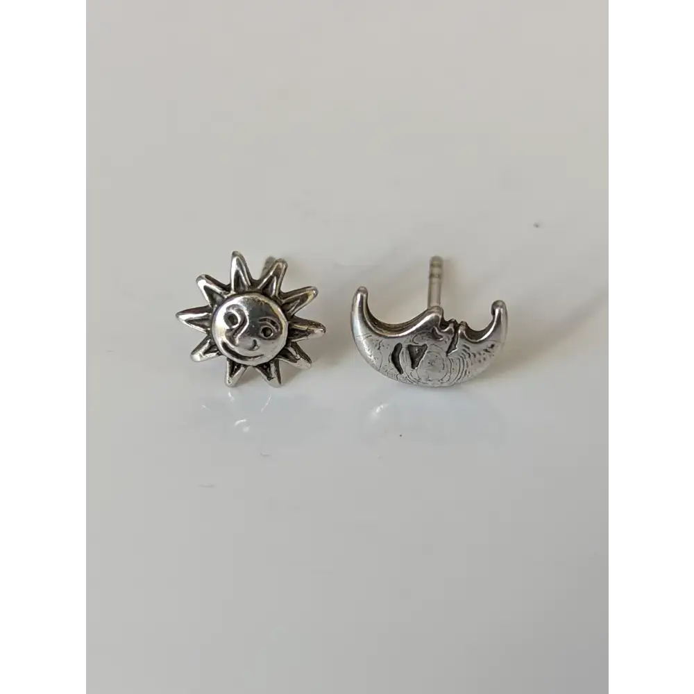 Silver Steed Day & Night Stud Earrings Earrings