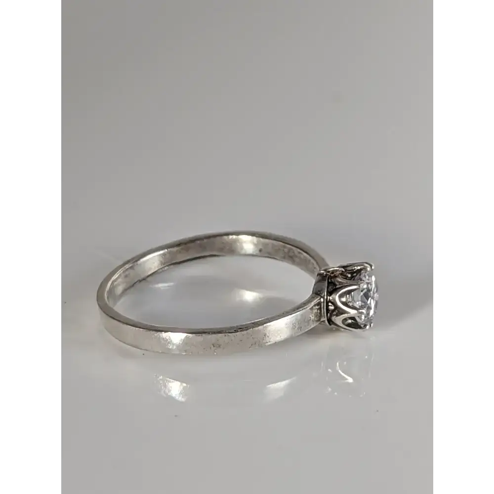 Silver Steed Delicate , unique silver zirconia ring G Rings