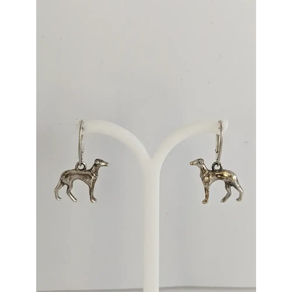 Silver Steed Dropped Greyhound Earrings Earrings