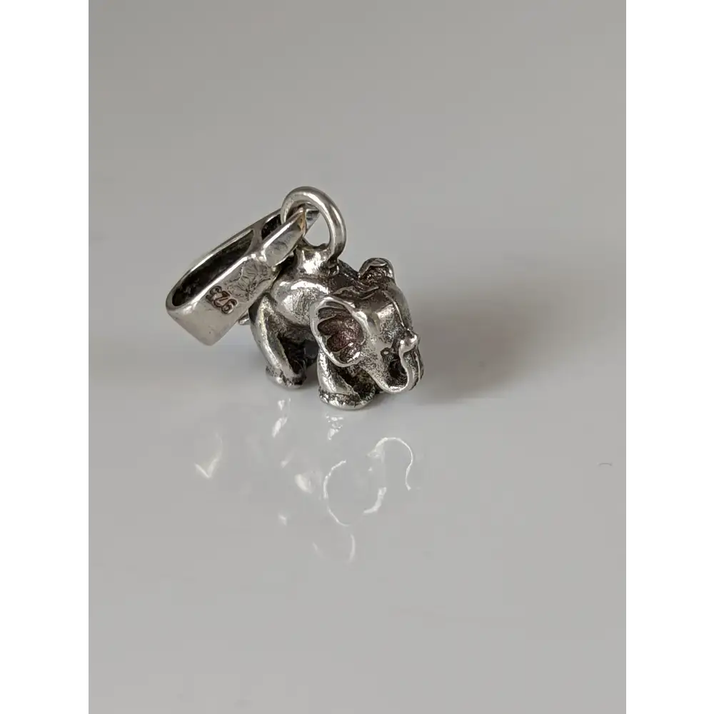 Silver Steed Elephant Silver Pendant Small Pendant