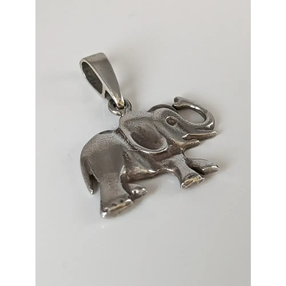 Silver Steed Elephant Silver Pendant Charms