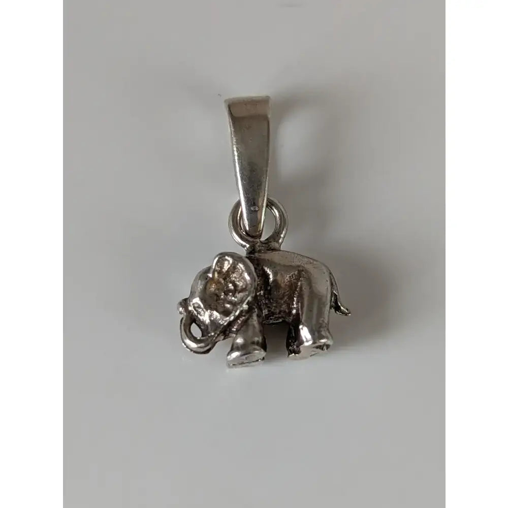 Silver steed elephant silver pendant featuring detailed craftsmanship and polished finish perfect for equestrian jewelry fans