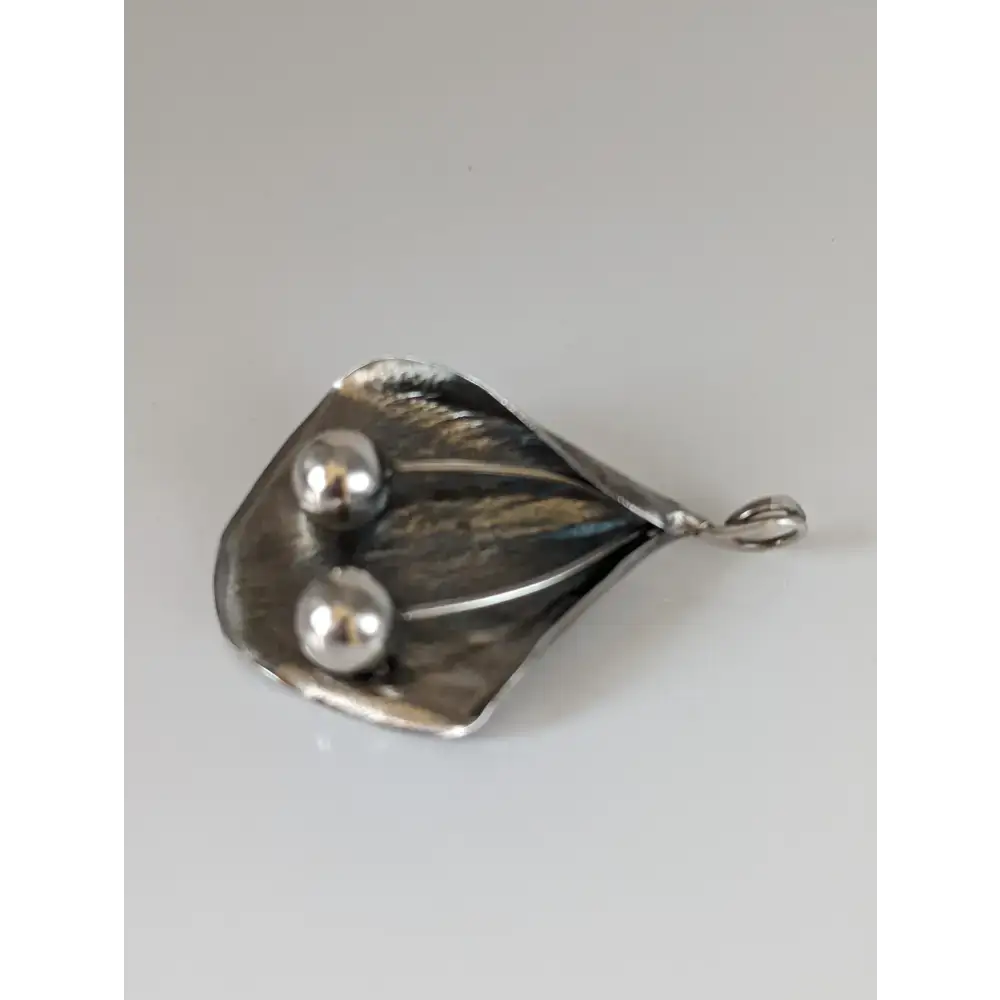 Silver Steed Extravagant Leaf & Stems Silver Pendant Gold Pendant