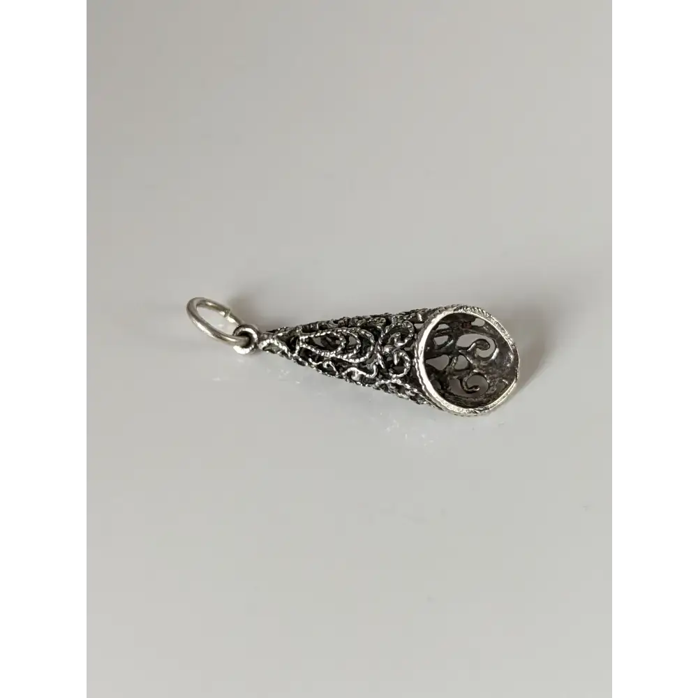 Silver Steed Filigree Cone Silver Pendant Pendant