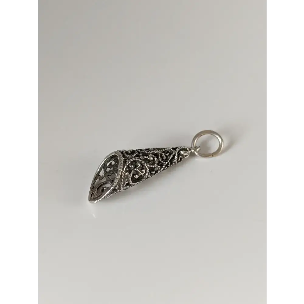 Silver Steed Filigree Cone Silver Pendant Pendant