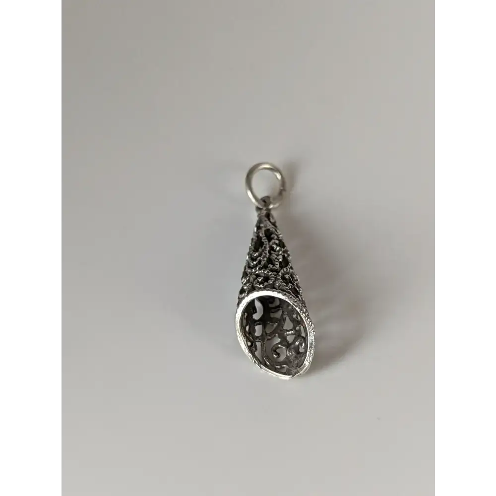 Silver Steed Filigree Cone Silver Pendant Pendant