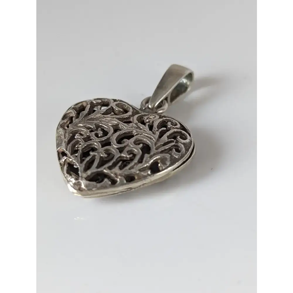 Silver Steed Filigree Heart Silver Pendant Small Pendant