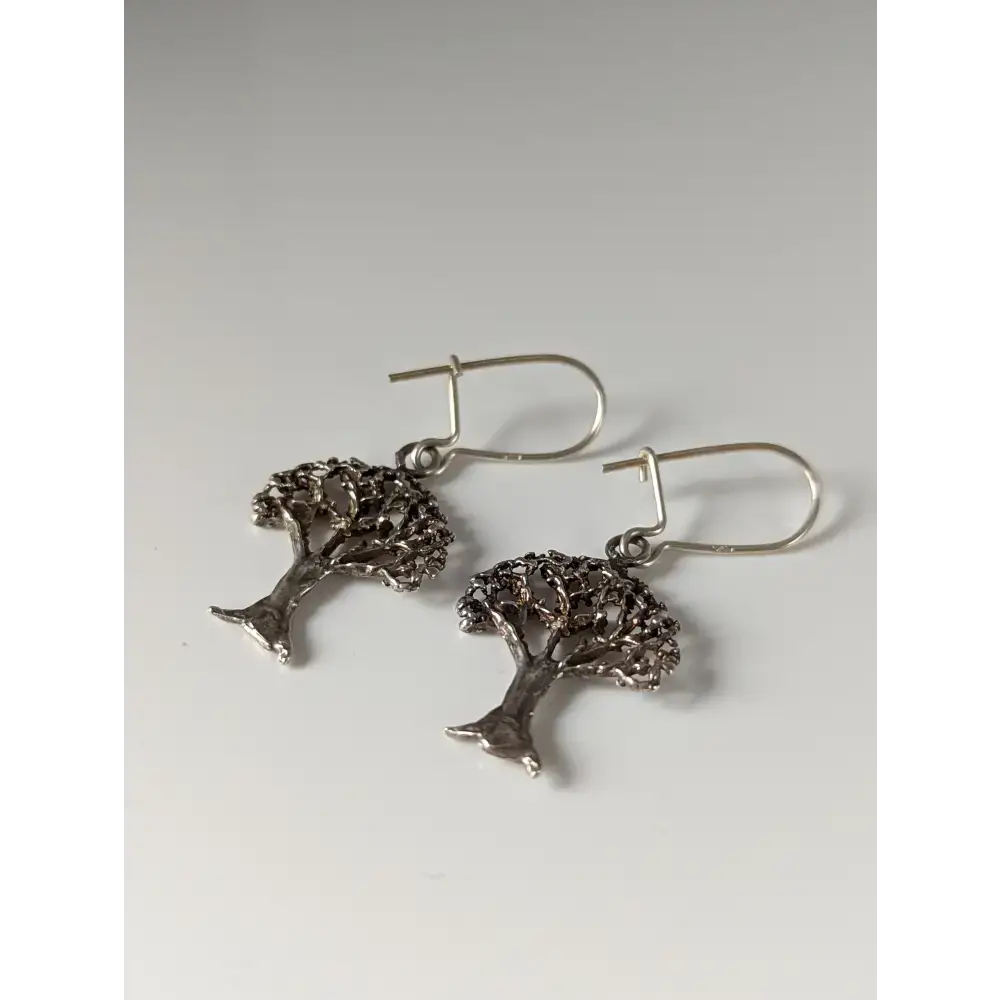Silver Steed Fruit Tree Silver Dropped Earrings Earrings