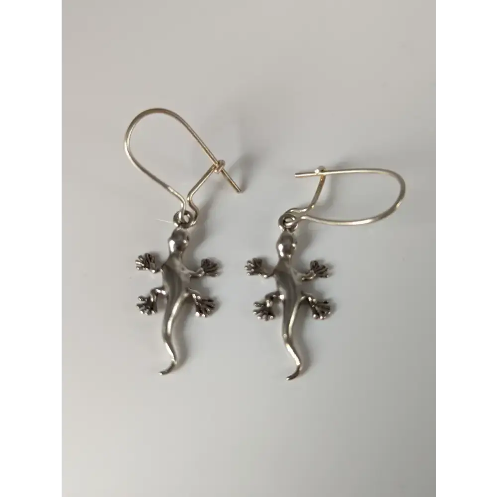 Silver Steed Gecko Silver Dropped Earrings Earrings