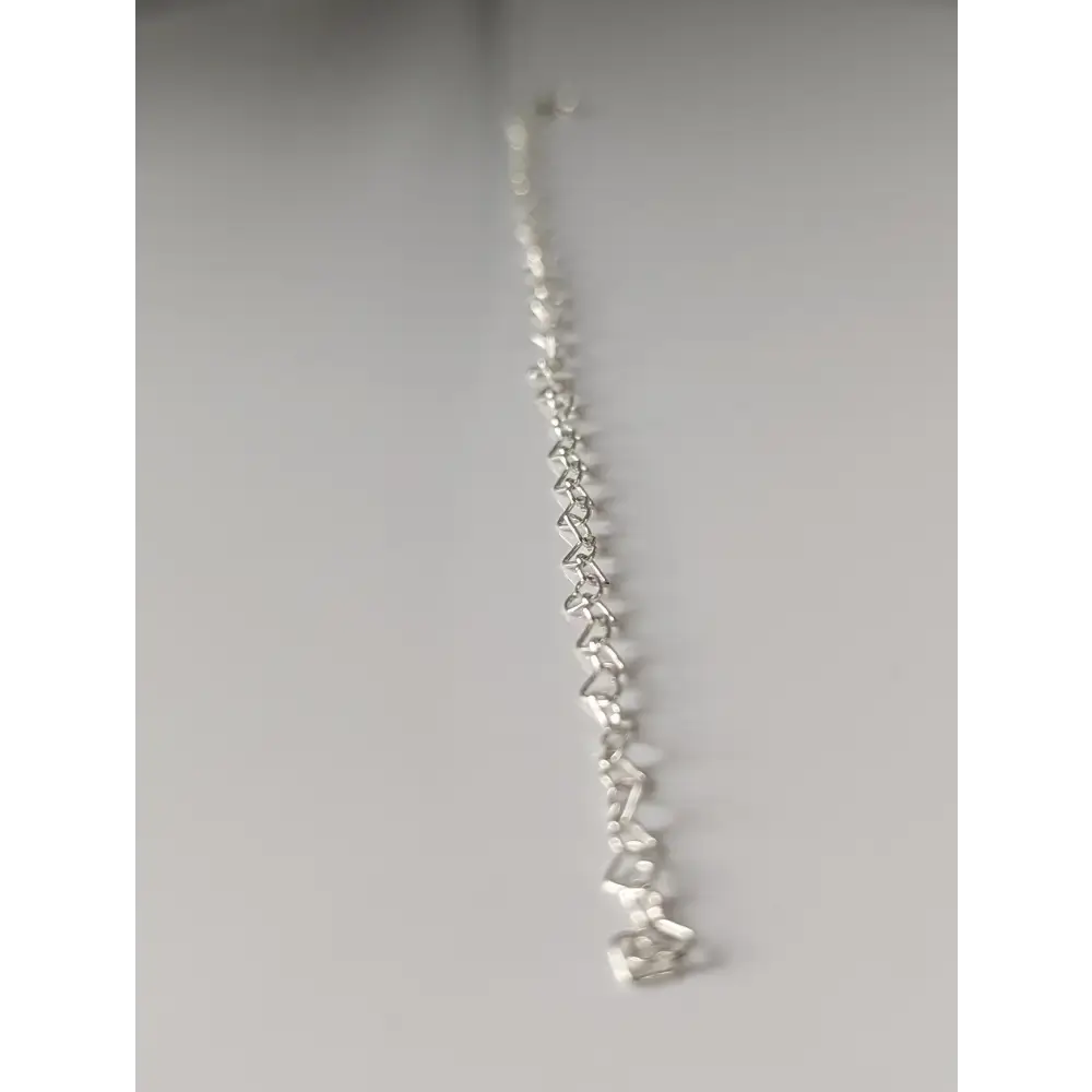 Silver Steed Heart Link Silver Bracelet 18CM Bracelets