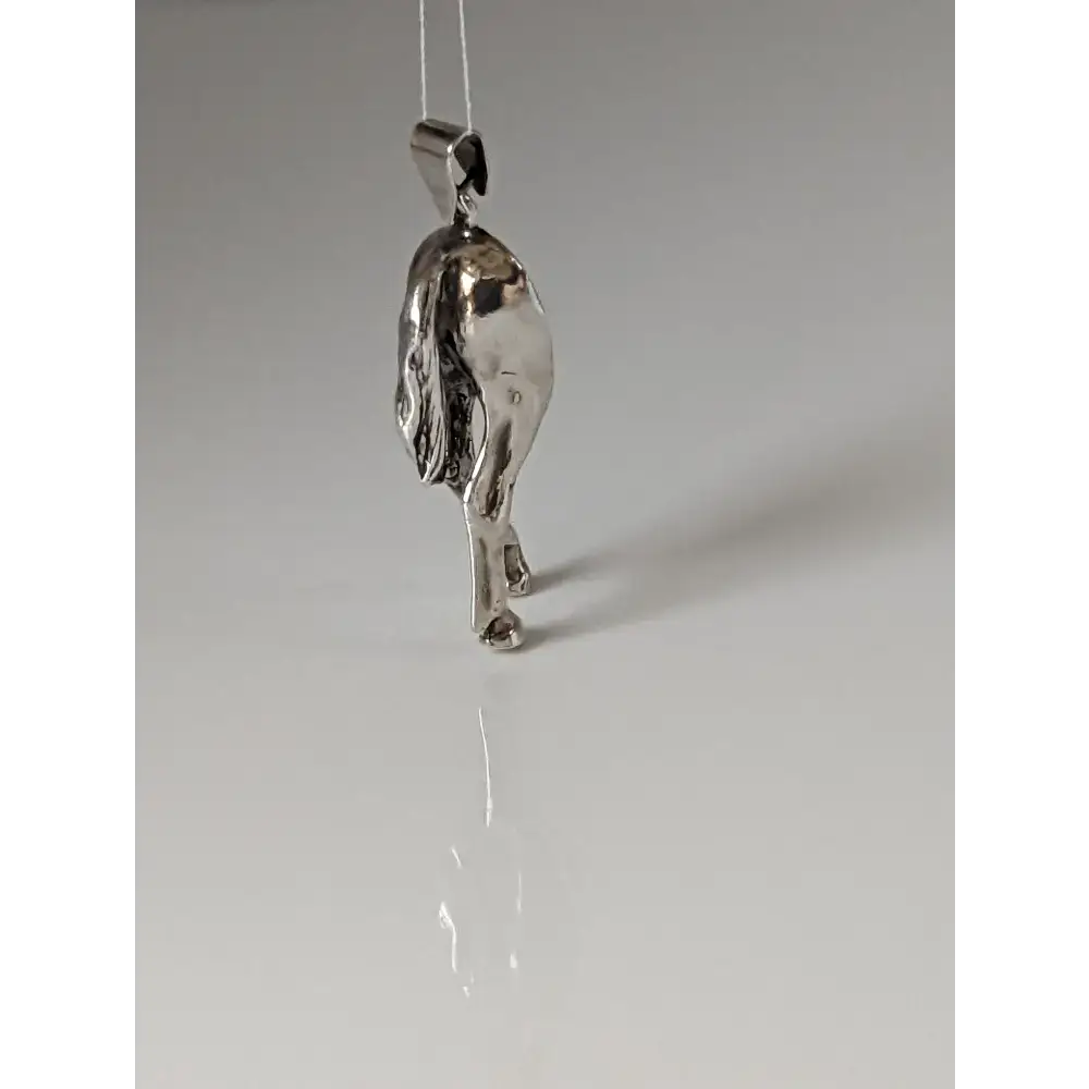 Silver Steed Hindquarters Silver Pendant Pendant