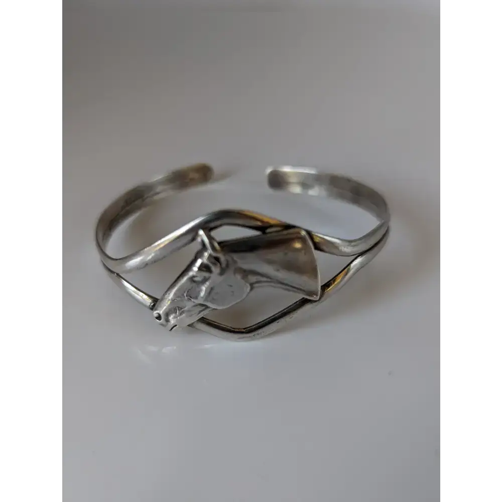 Silver Steed Horse Head Bangle Bangle