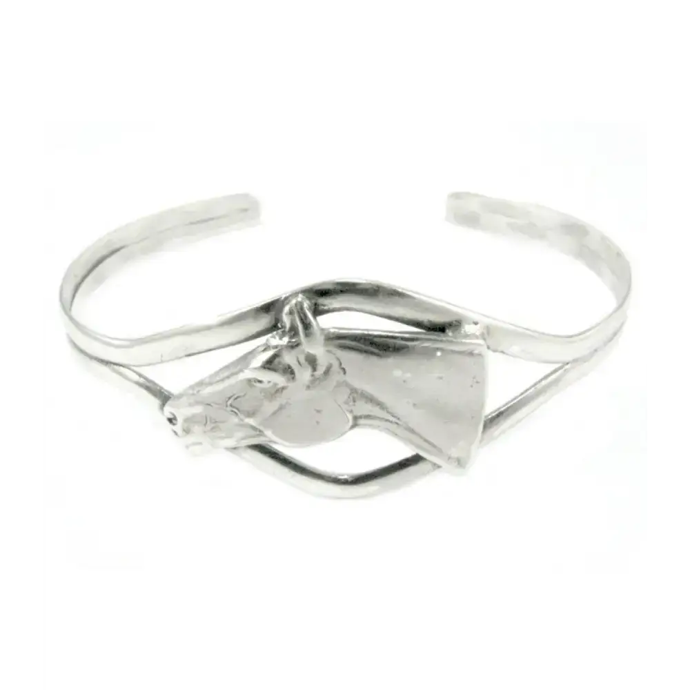 Silver Steed Horse Head Bangle Bangle