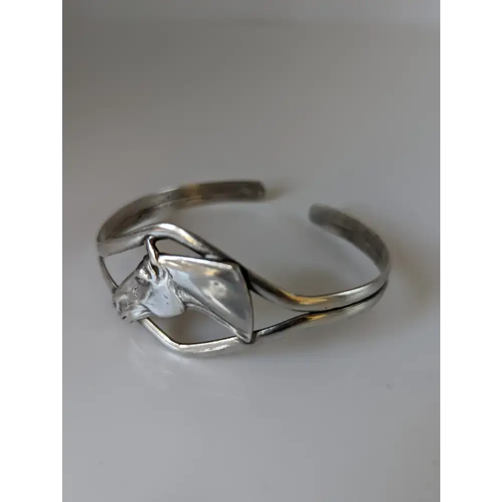 Silver Steed Horse Head Bangle Bangle