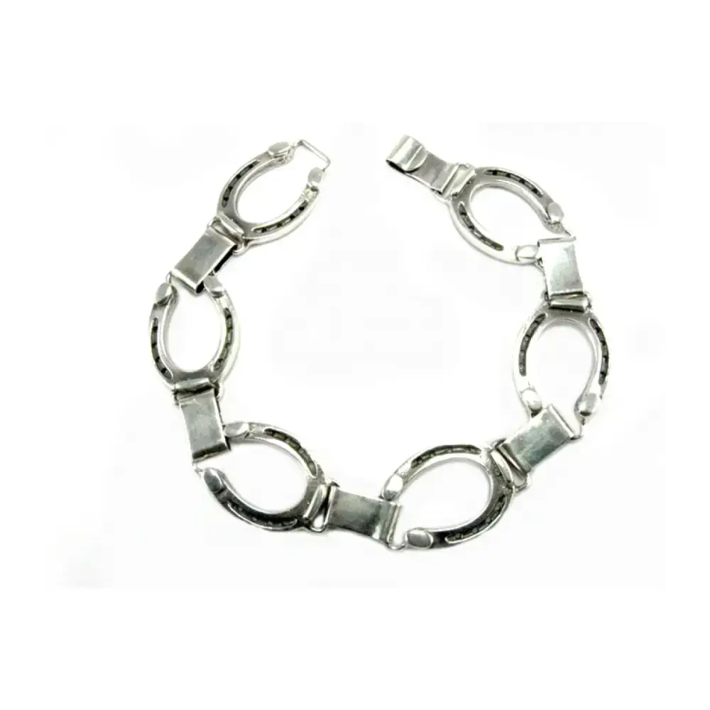 Silver Steed Horseshoe Bracelet 2 Bracelets