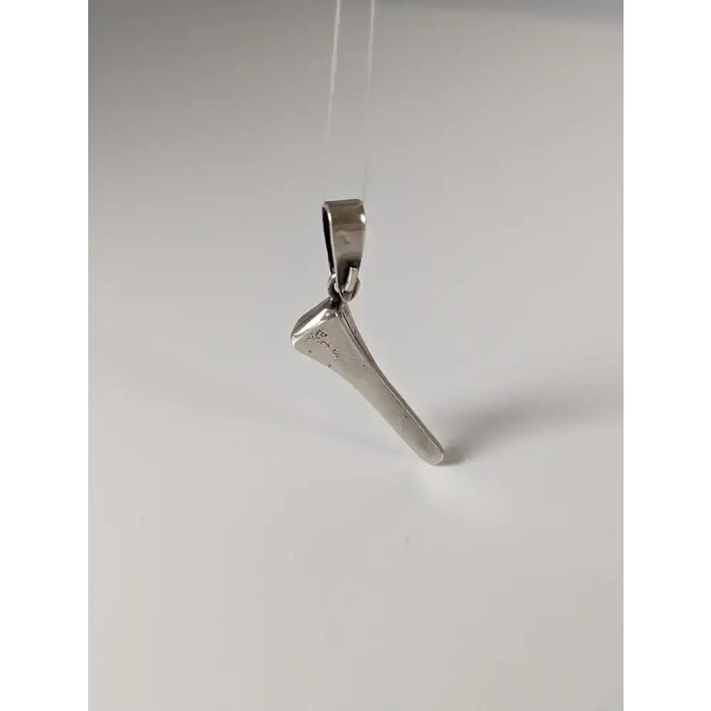 Silver Steed Horseshoe Nail Silver Pendant Pendant