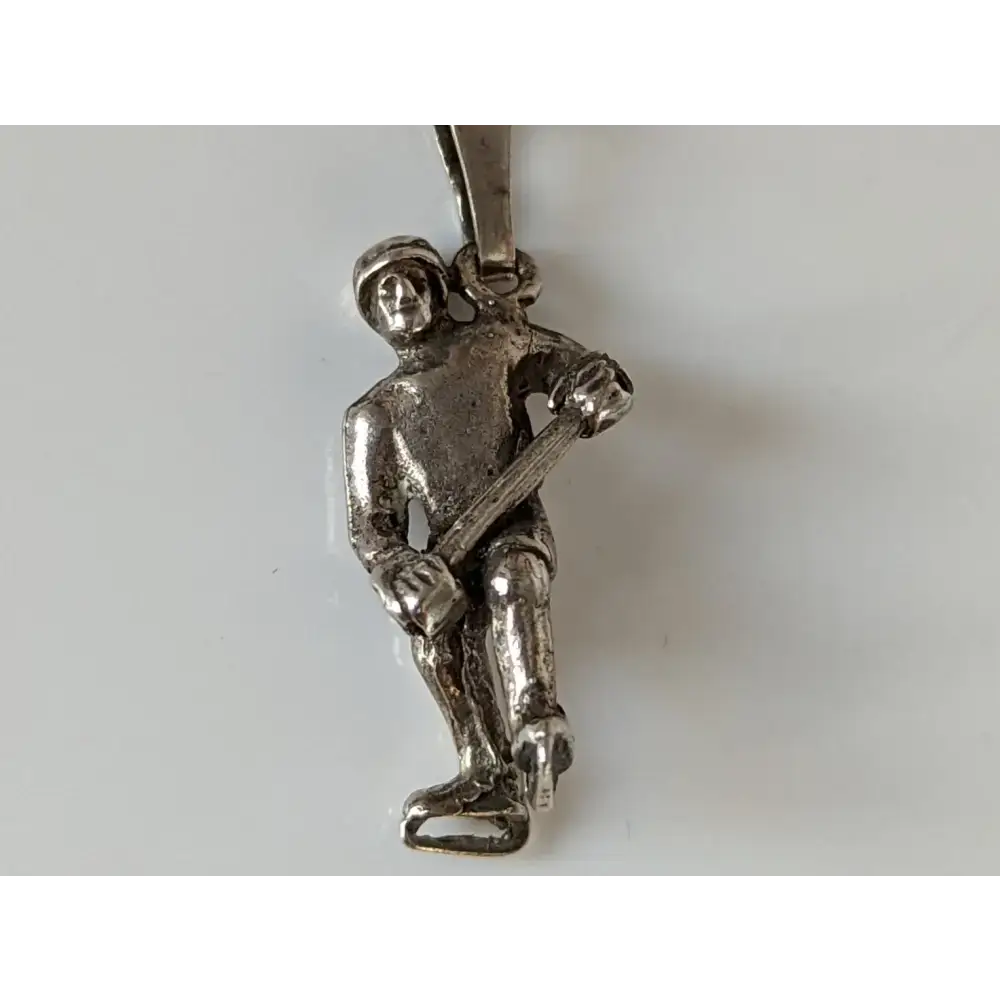 Silver Steed Ice Hockey Silver Pendant Pendant
