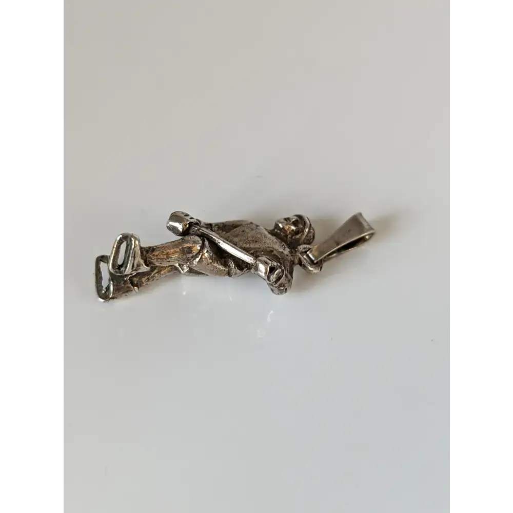 Silver Steed Ice Hockey Silver Pendant Pendant