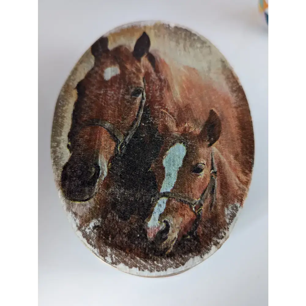 Silver Steed Jewellery Oval Boxes Chestnut Mare and Foal Miscellaneous