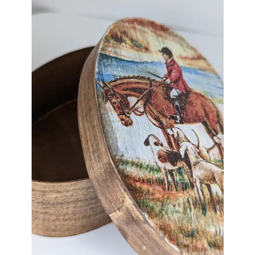 Silver Steed Jewellery Oval Boxes Hunting Miscellaneous