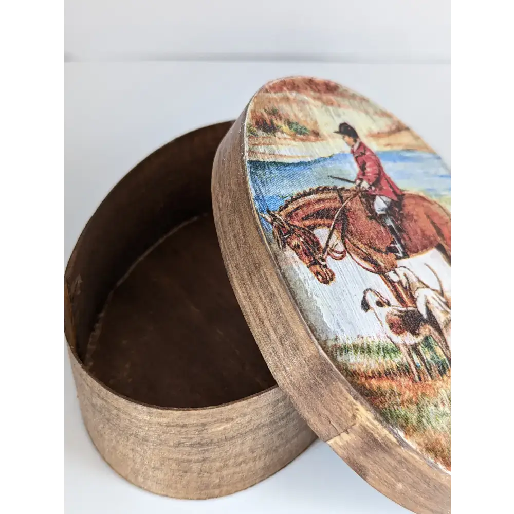 Silver Steed Jewellery Oval Boxes Hunting Miscellaneous