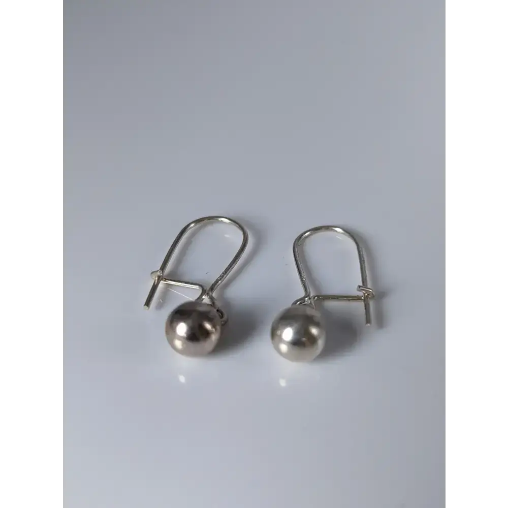 Silver Steed Large Balls Dropped Earrings Earrings