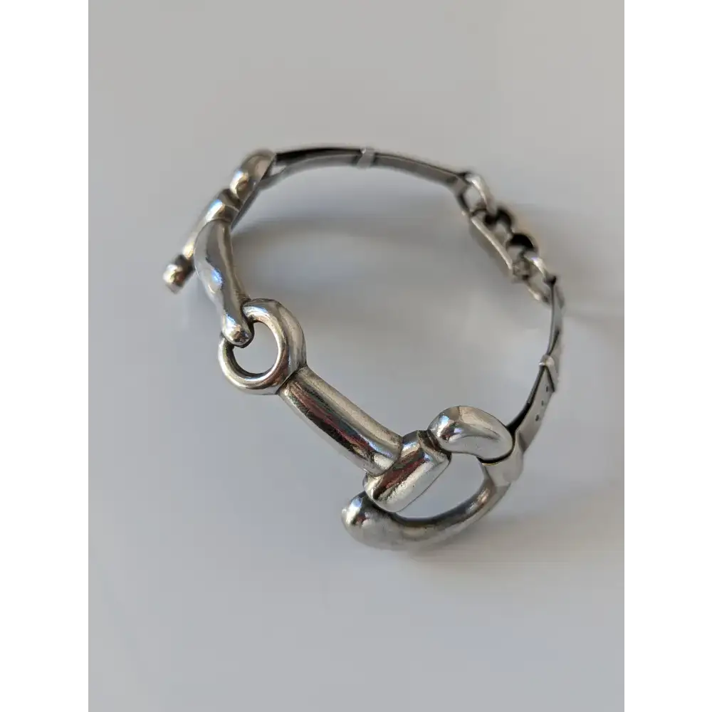 Silver Steed Large Snaffle Bangle Bangle