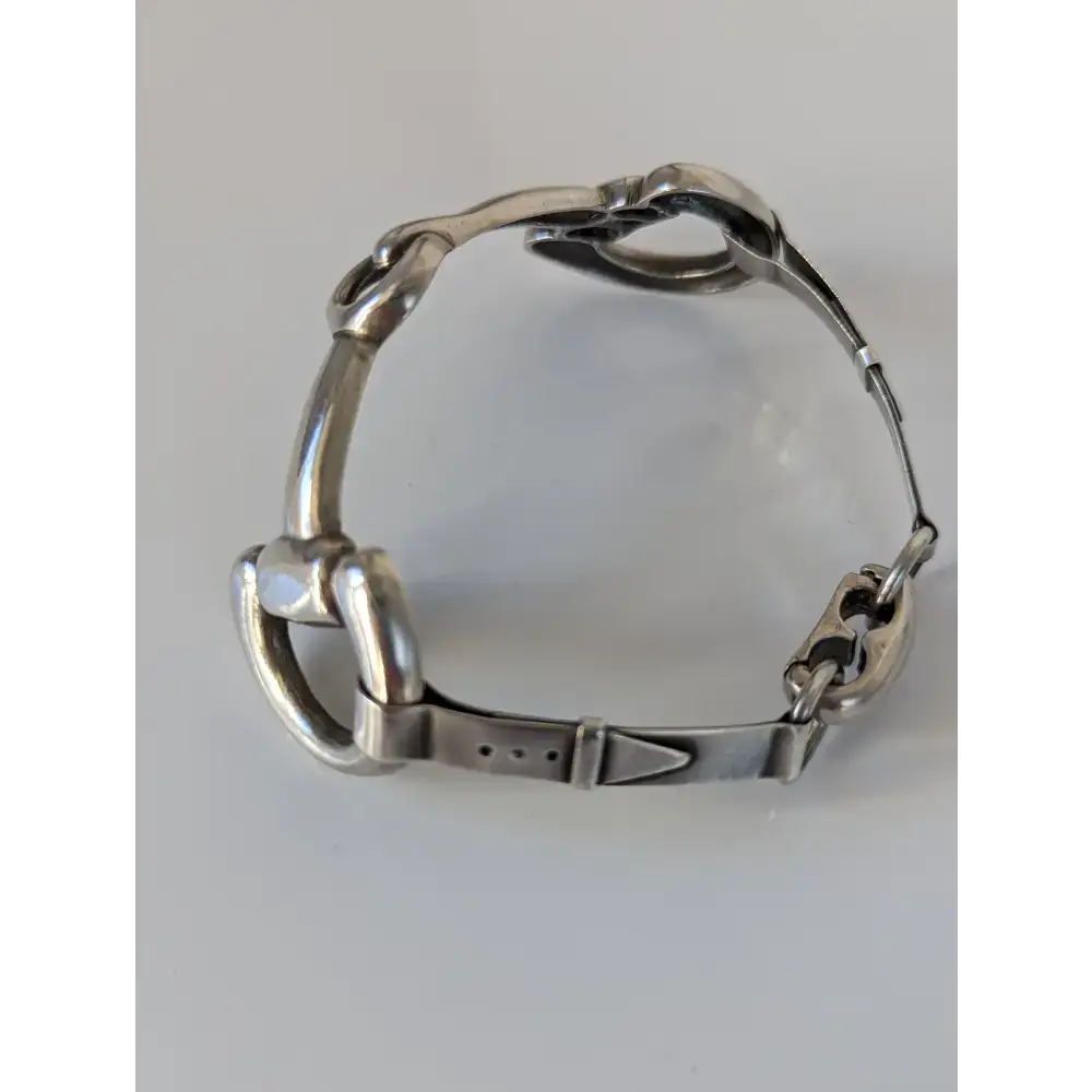 Silver Steed Large Snaffle Bangle Bangle