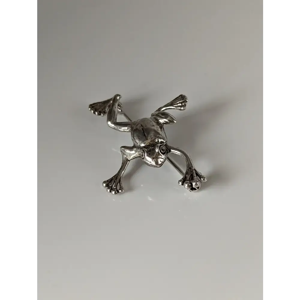 Silver Steed Leaping Frog Silver Brooch Brooches